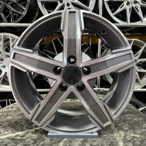 15 inç 5x112 Napoli Gun Metal Elmas Kesim Jant Modeli (4 Adet)